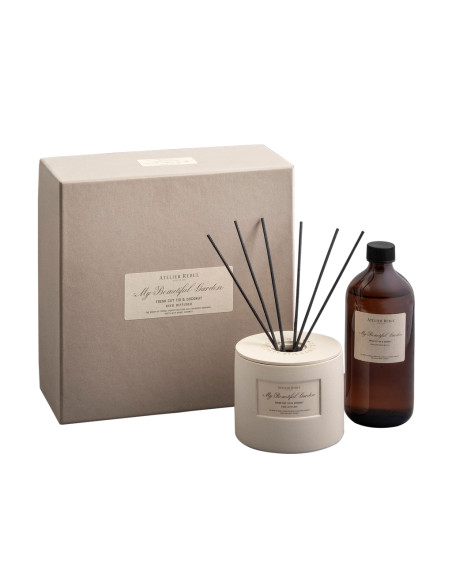 Аромадиффузор с палочками ATELIER REBUL Fresh Cut Fig & Coconut 450 мл