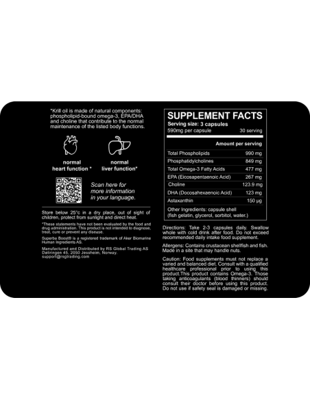 Харчова добавка Krill Oil Omega-3 Ready to Boost